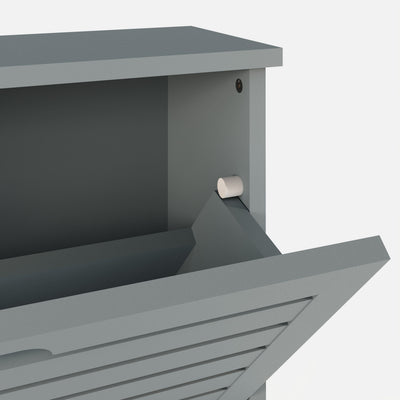 Bergen Three Tier Shoe Cabinet – Grey