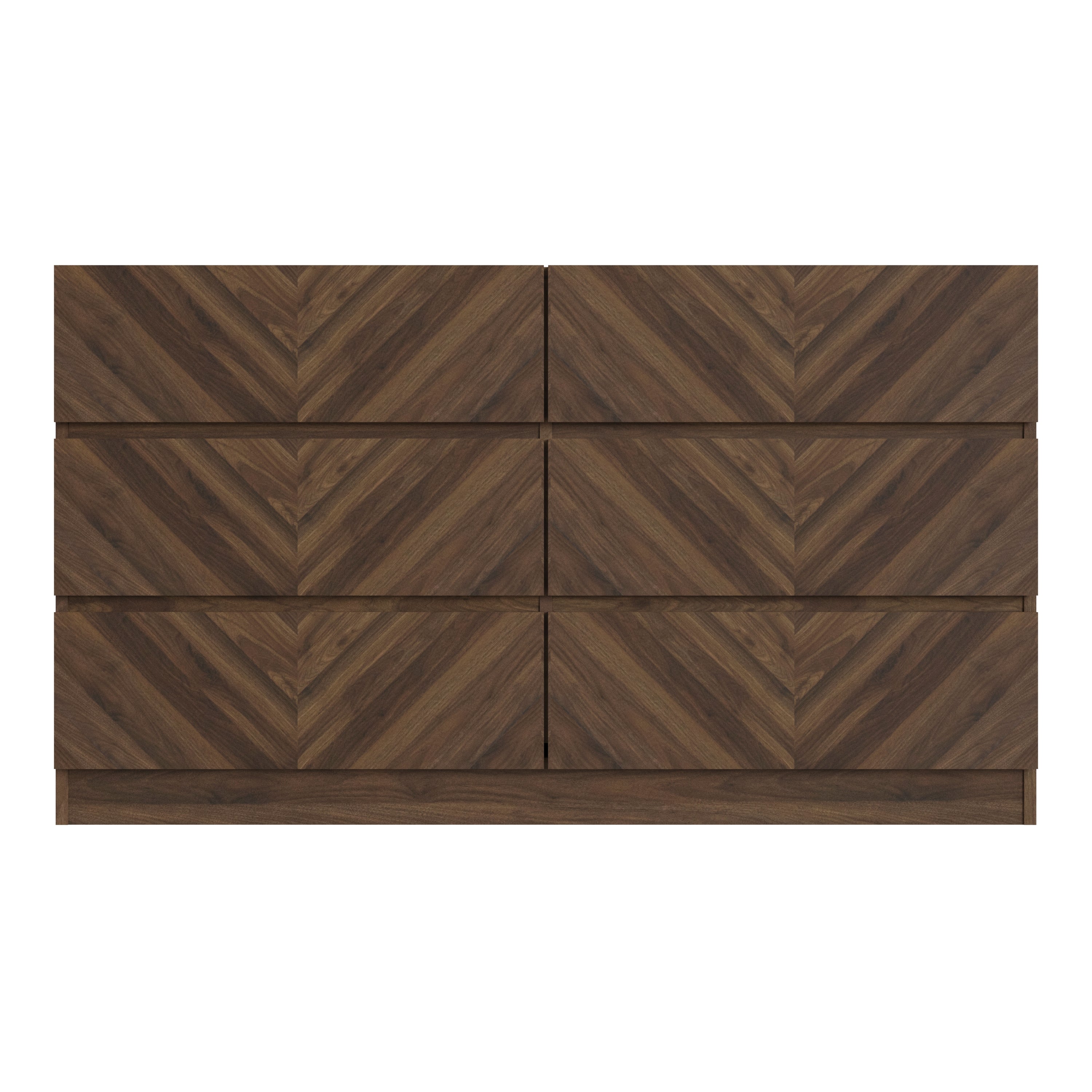 Catania 3+3 Drawer Chest Royal Walnut – GFW