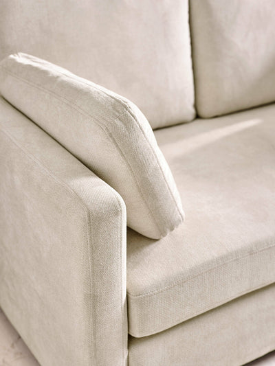Ottilie Natural Chenille 2 Seater Sofa – Julian Bowen, view 3