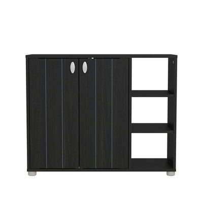 Bideford Shoe Cabinet Rustic Black Oak – GFW