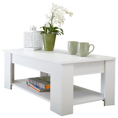 Lift Up Coffee Table – White