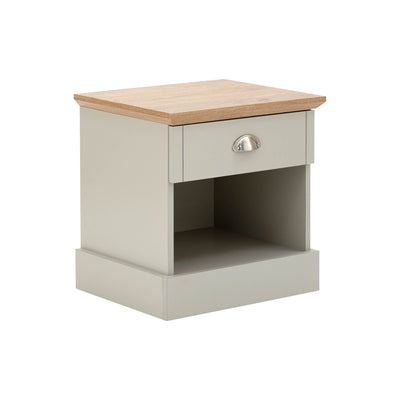 Kendal 1 Drawer Bedside Grey – GFW, view 9