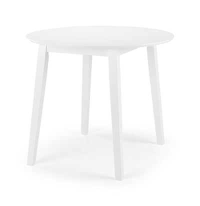 Coast White Dropleaf Table and 2 White Coast Chairs