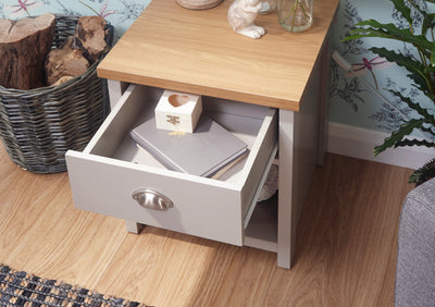 Lancaster Lamp Table Grey – GFW, view 15
