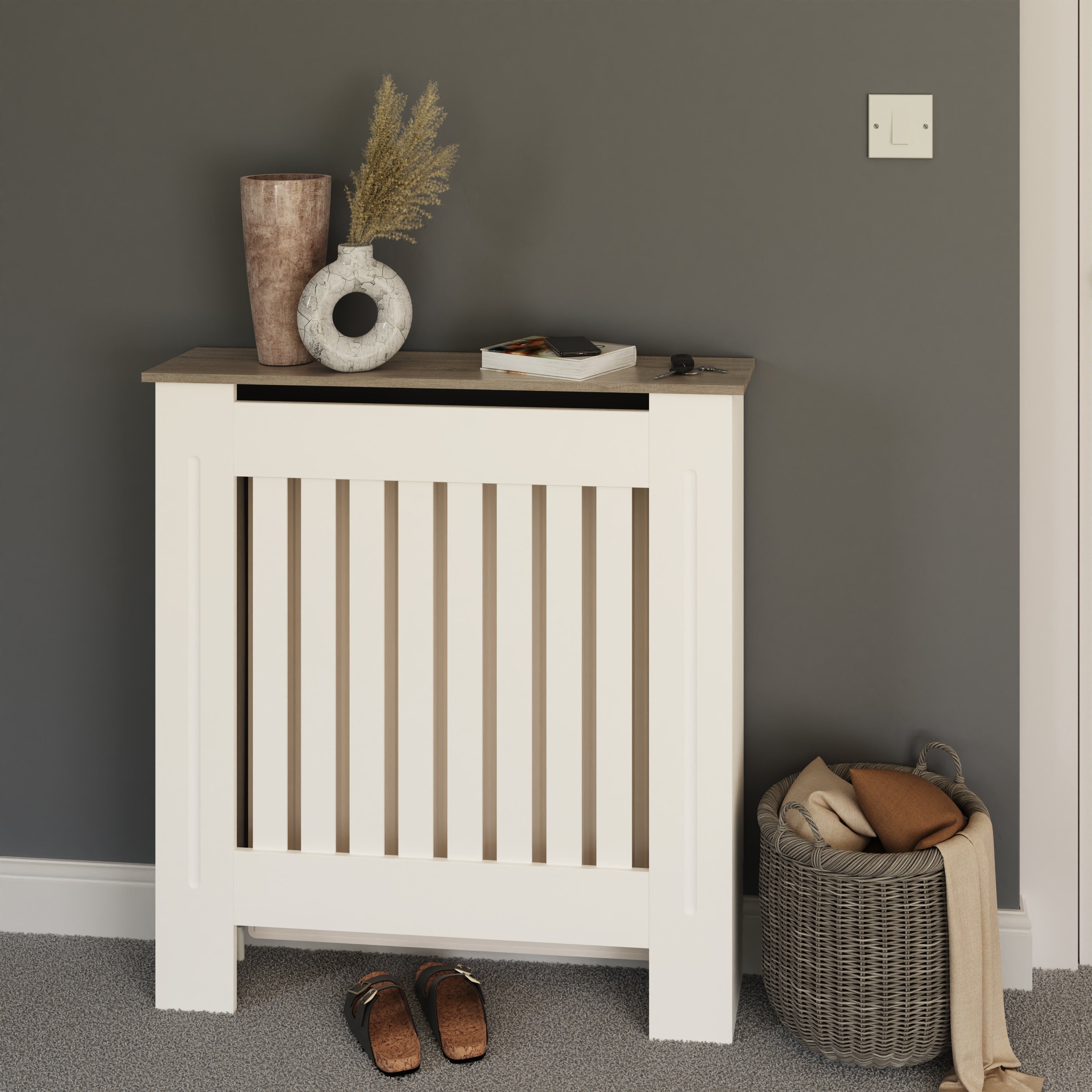 Longslow Radiator Cover Small White – GFW, view 2
