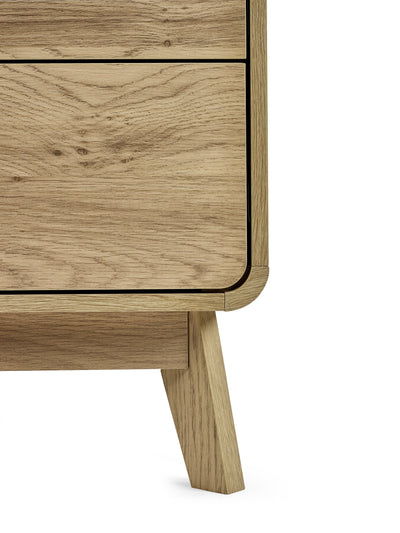 Ingrid 5 Drawer Chest Oak – Julian Bowen, view 10