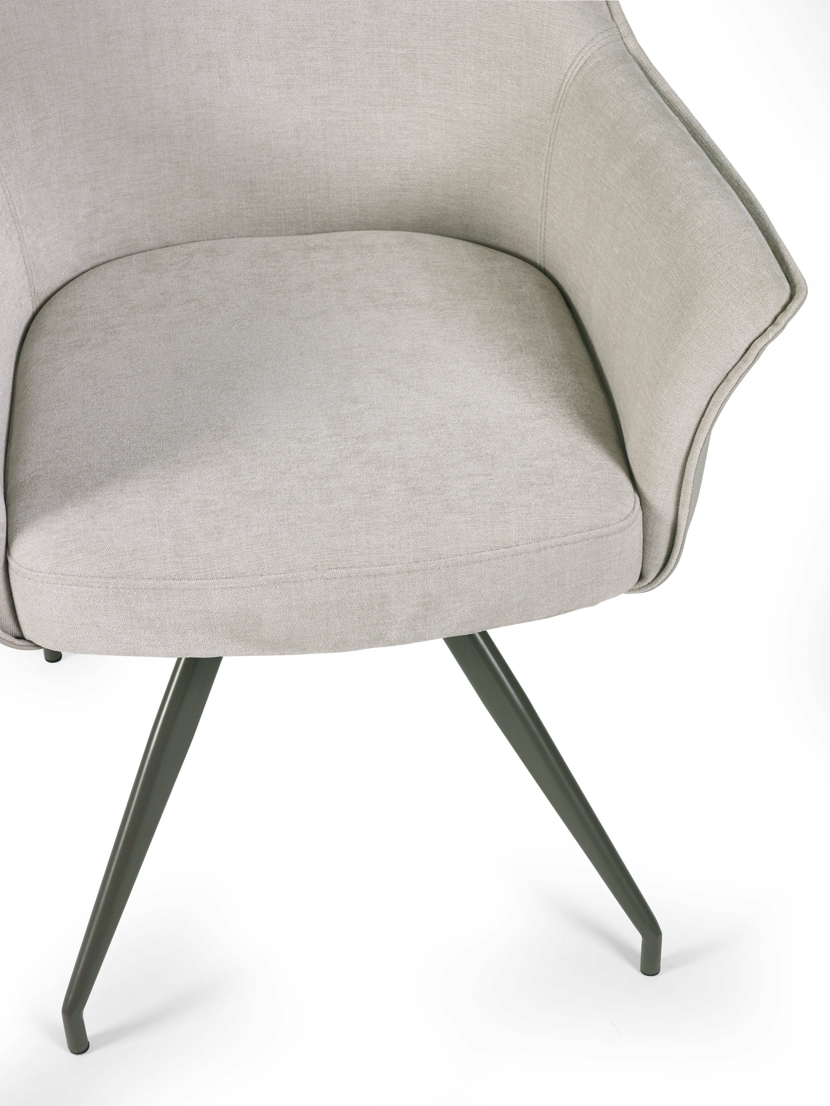 Noah Ivory Fabric Dining Chair – Julian Bowen, view 10