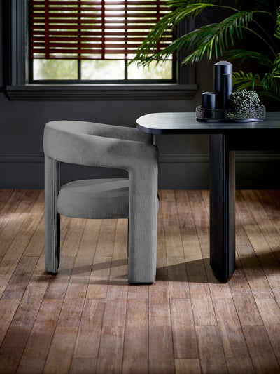 Elara Grey Chenille Upholstered  Chair – Julian Bowen, view 16
