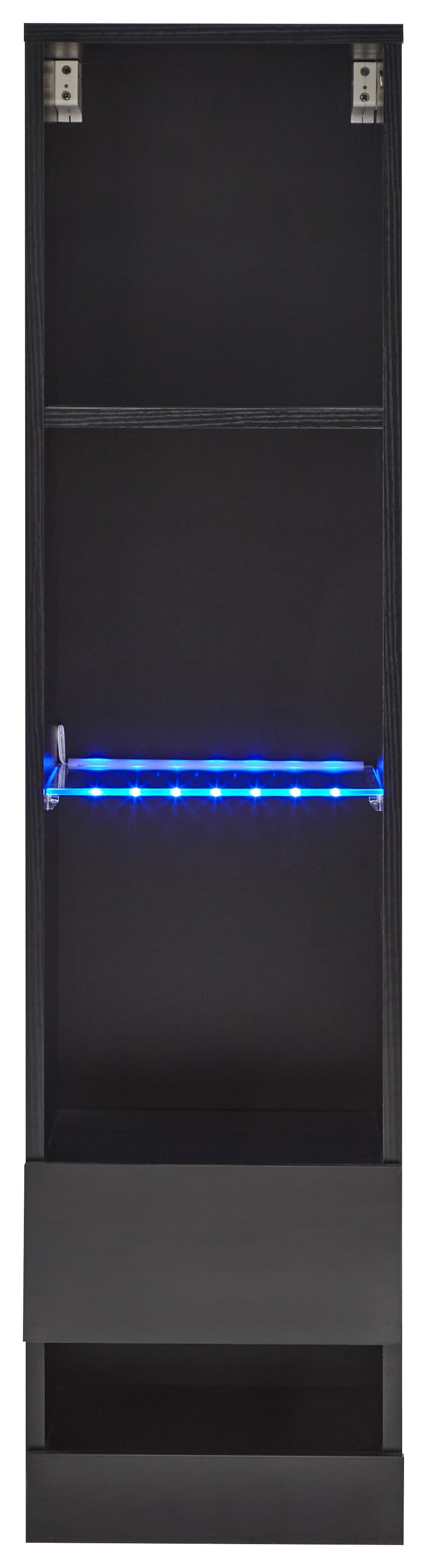 Galicia Tall Shelf Unit With Led Black – GFW, view 13