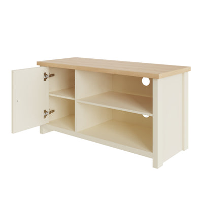 Lancaster Small TV Cabinet Cream – GFW, view 4