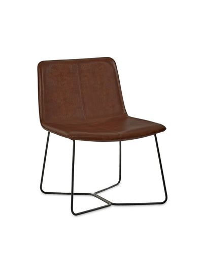 Joren Tan Brown PU Leather Lounge Chair – Julian Bowen