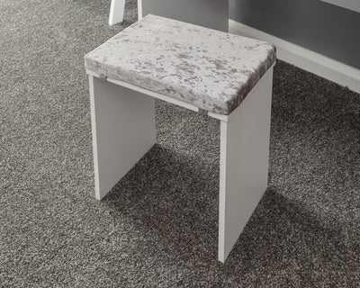 Elizabeth Dressing Table Set – White & Grey