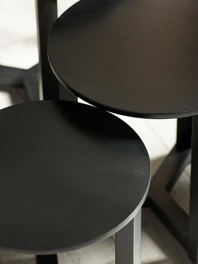 Nidri Black Nest Of 3 Tables – Julian Bowen, view 7