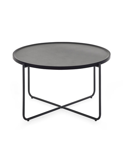 Sagrada Round Black Coffee and Lamp Table Set – Julian Bowen, view 4