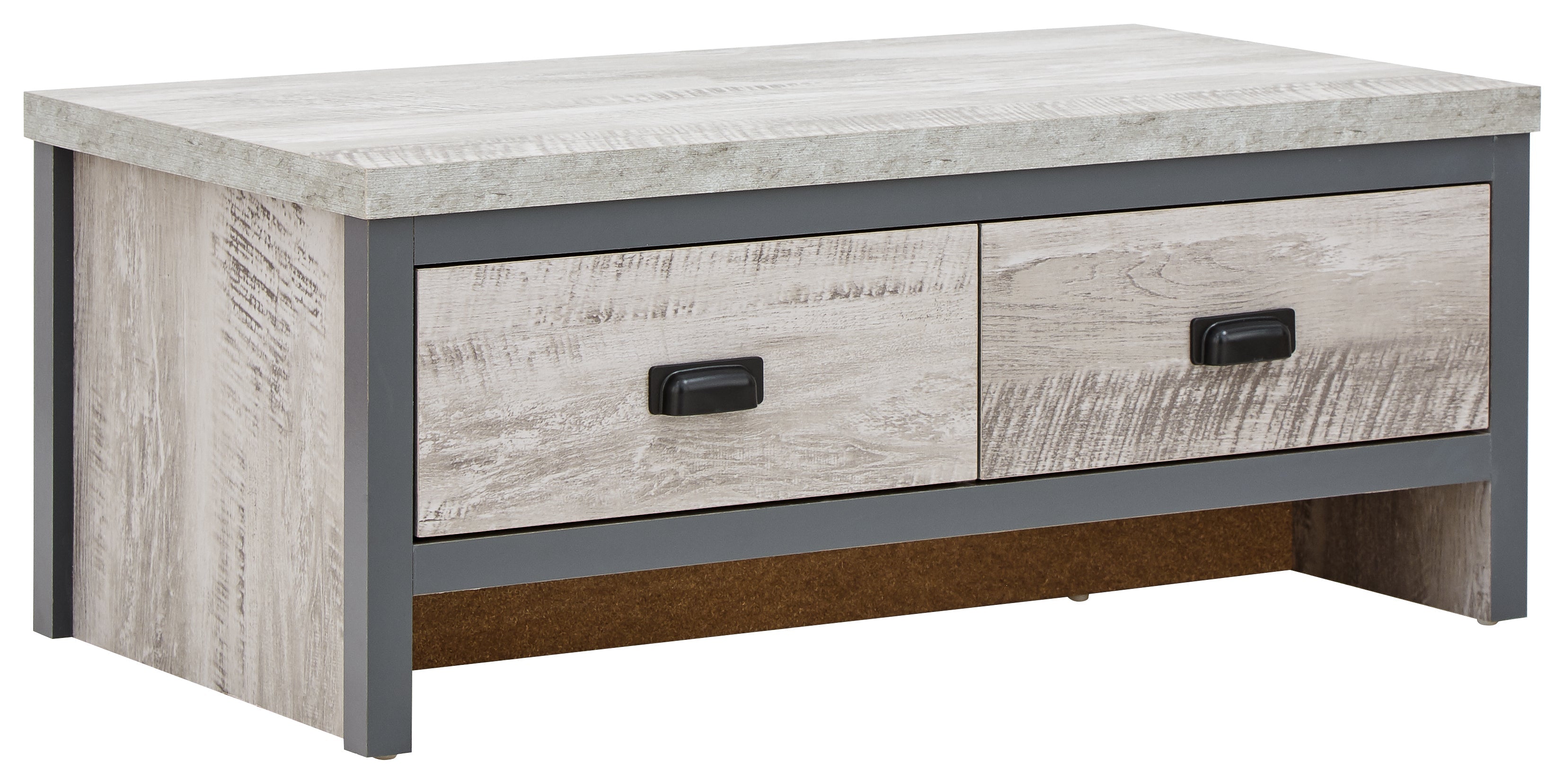 Boston 2 Drawer Coffee Table Grey – GFW, view 9