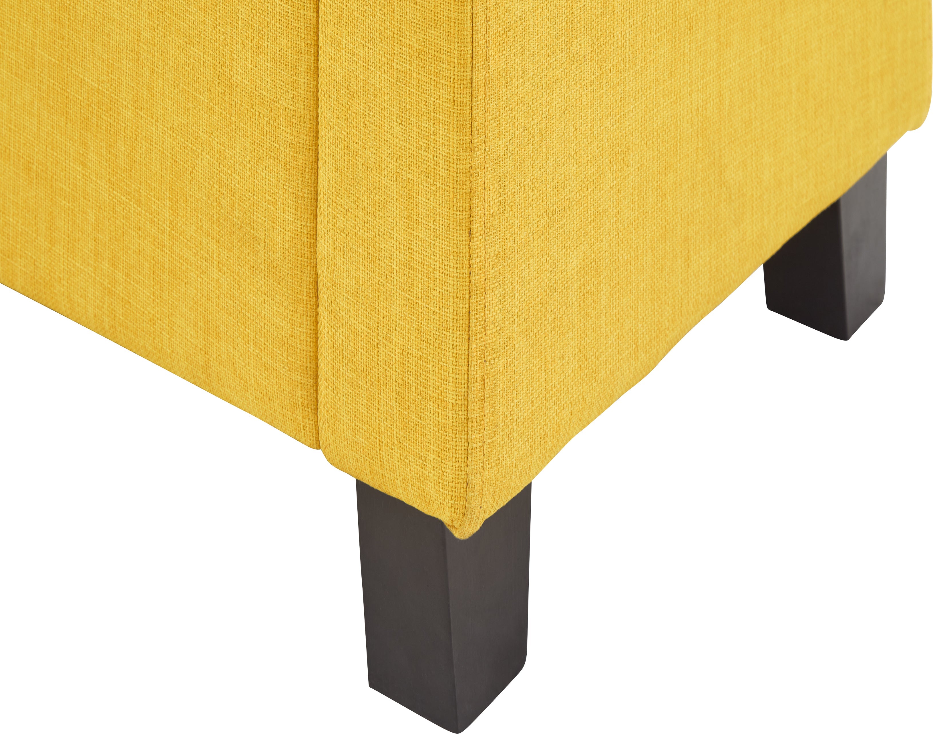 Verona Ottoman Bench Mustard Fabric – GFW, view 10