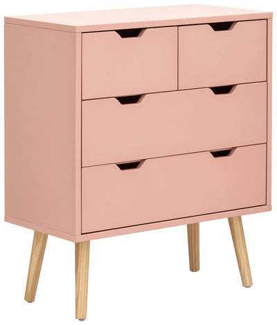Nyborg 2+2 Drawer Chest – Coral Pink