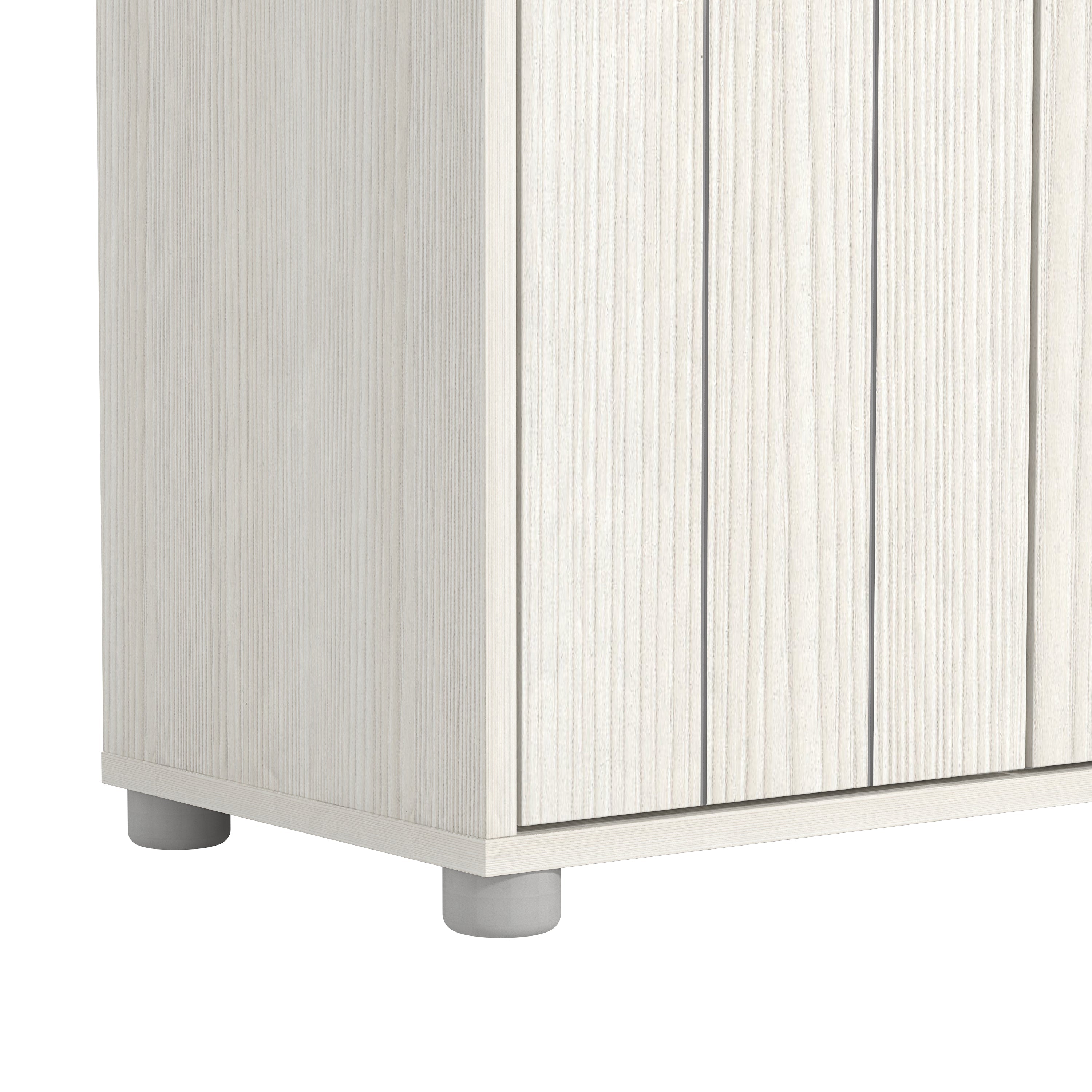 Bideford Tall Shoe Cabinet White – GFW, view 8