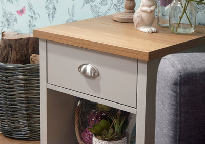 Lancaster Lamp Table Grey – GFW, view 17