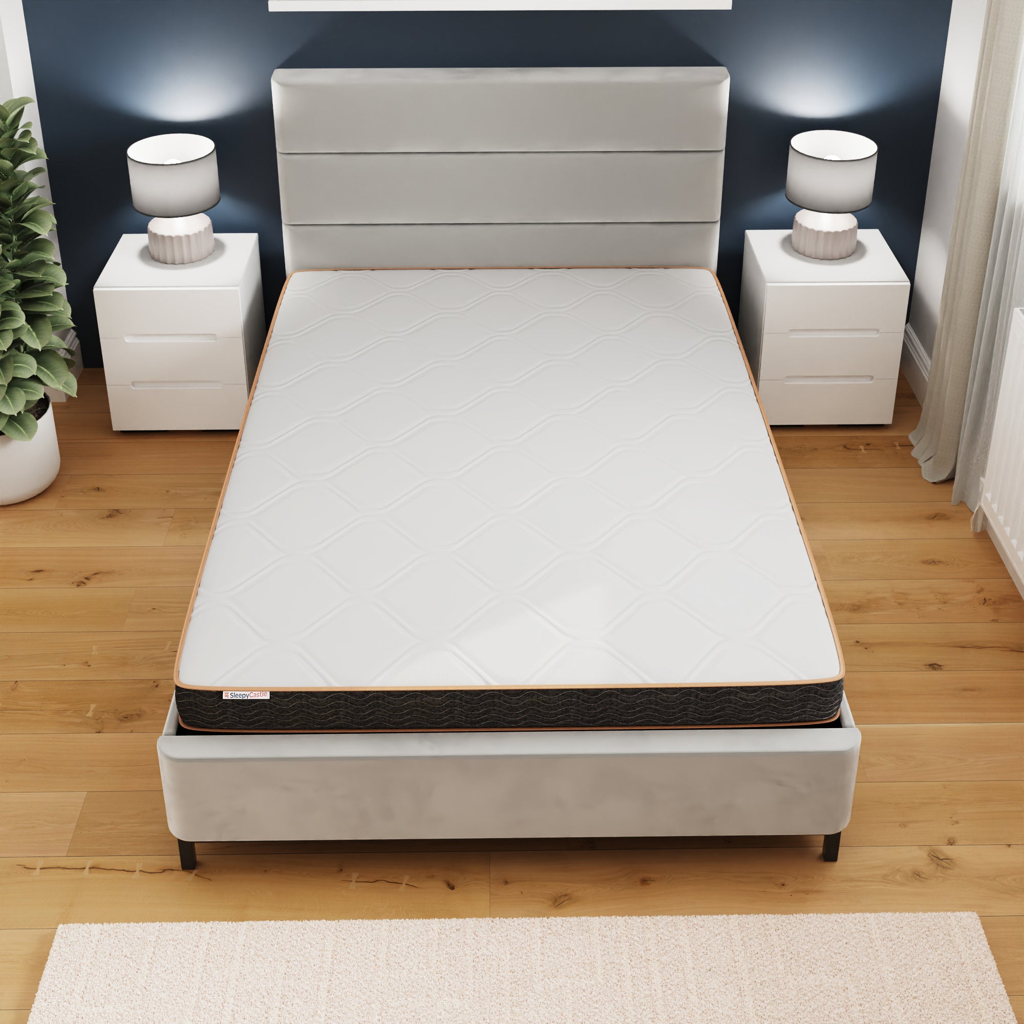 Sleepycastle Bonnell Mattress 150cm – White