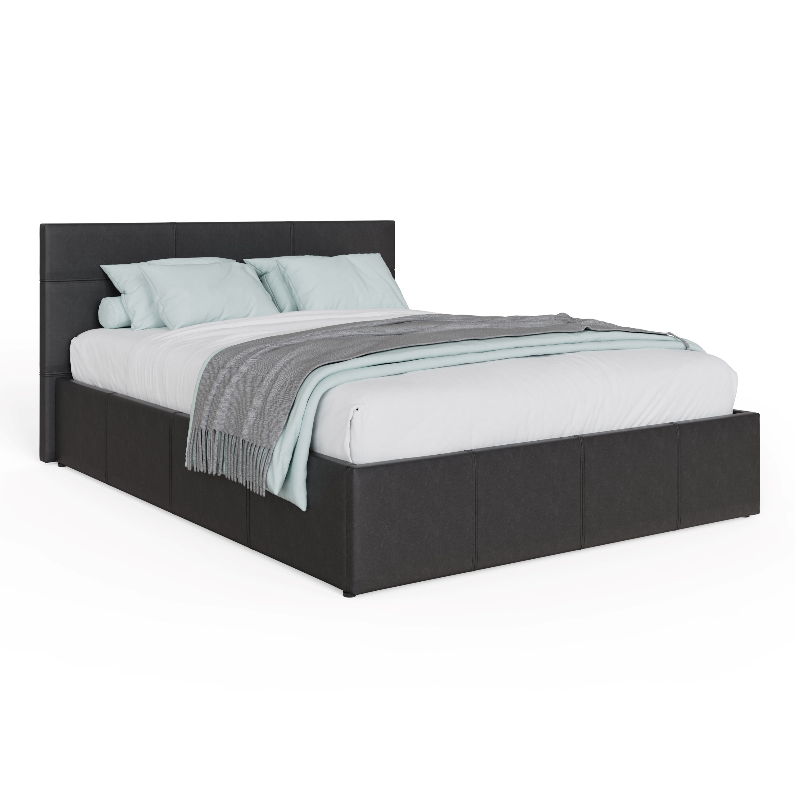 End Lift Ottoman Bed Black – GFW, view 7