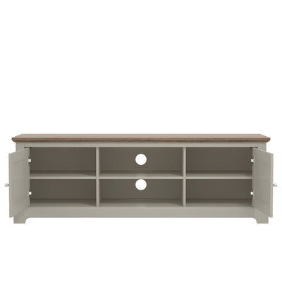 Salcombe TV Unit Light Grey – GFW, view 3