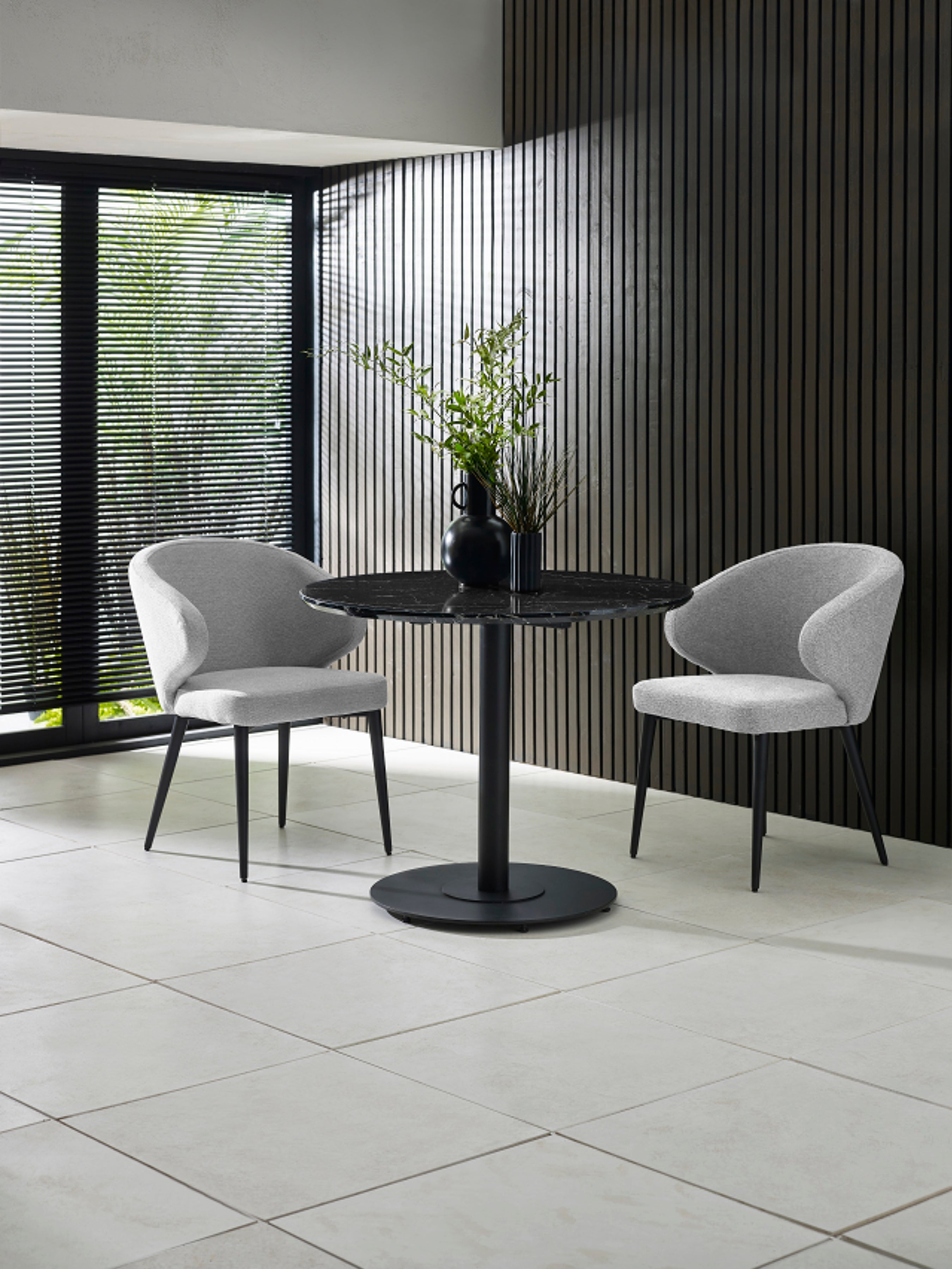 Marcus Light Grey Fabric Dining Chairs (Set of 2) – Julian Bowen, view 13