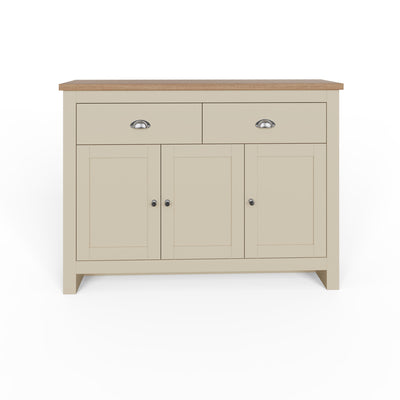 Lancaster Large Sideboard – Cream & Oak