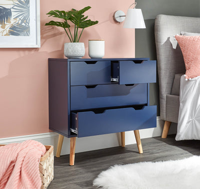 Nyborg 2+2 Drawer Chest Nightshadow – Nightshadow