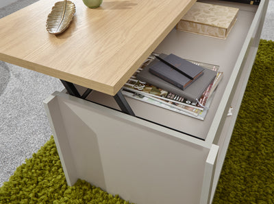 Lancaster Lift Up Coffee Table Grey – GFW, view 8