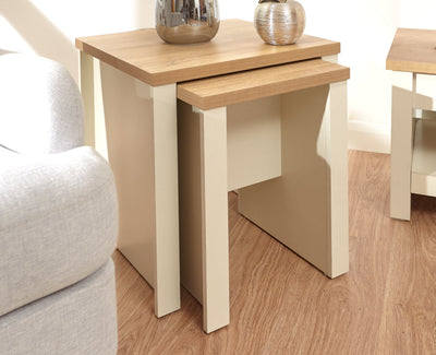 Lancaster Nesting Tables Cream – GFW, view 6
