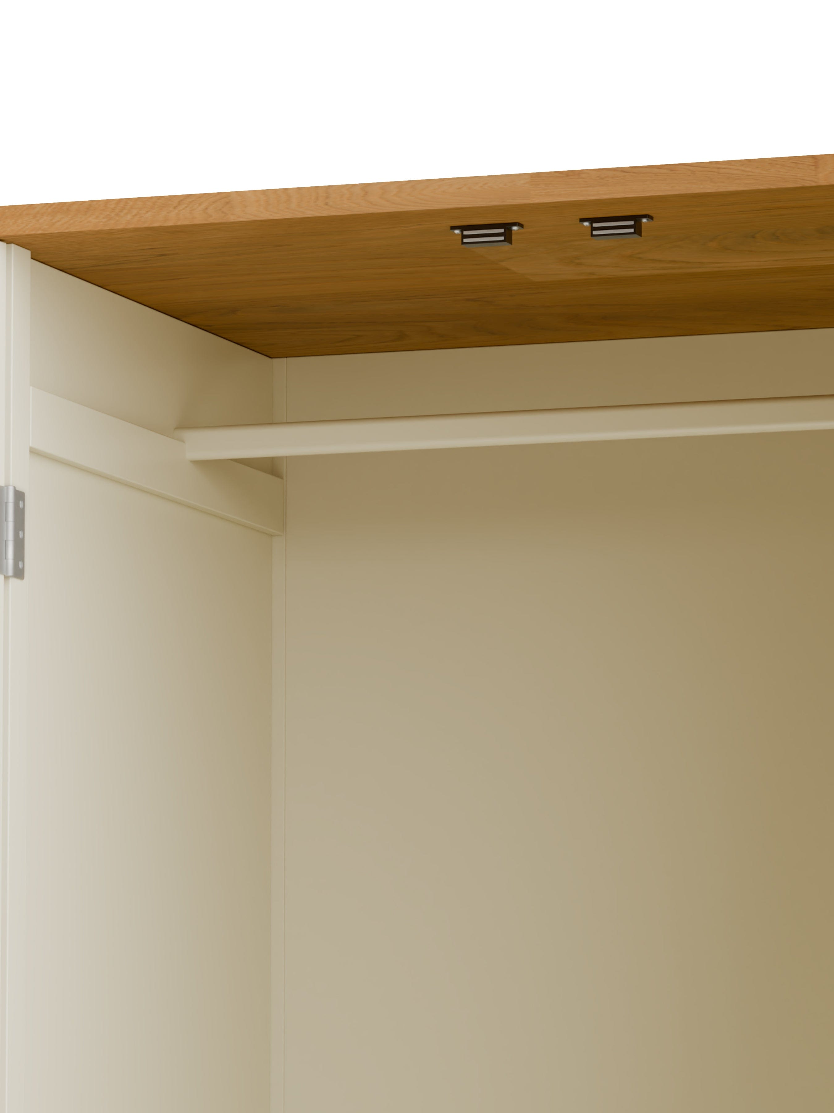 Coxmoor Wardrobe - Ivory and Oak – Julian Bowen, view 9