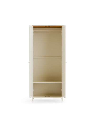 Coxmoor Wardrobe - Ivory and Oak – Julian Bowen, view 4