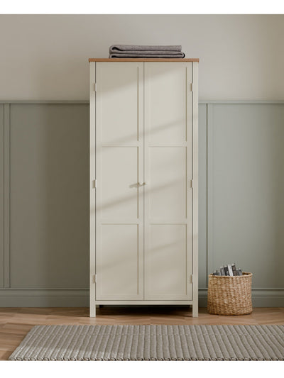 Coxmoor Wardrobe - Ivory and Oak – Julian Bowen, view 2