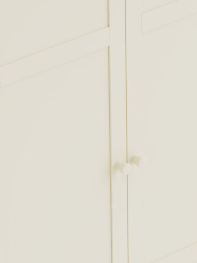 Coxmoor Wardrobe - Ivory and Oak – Julian Bowen, view 7