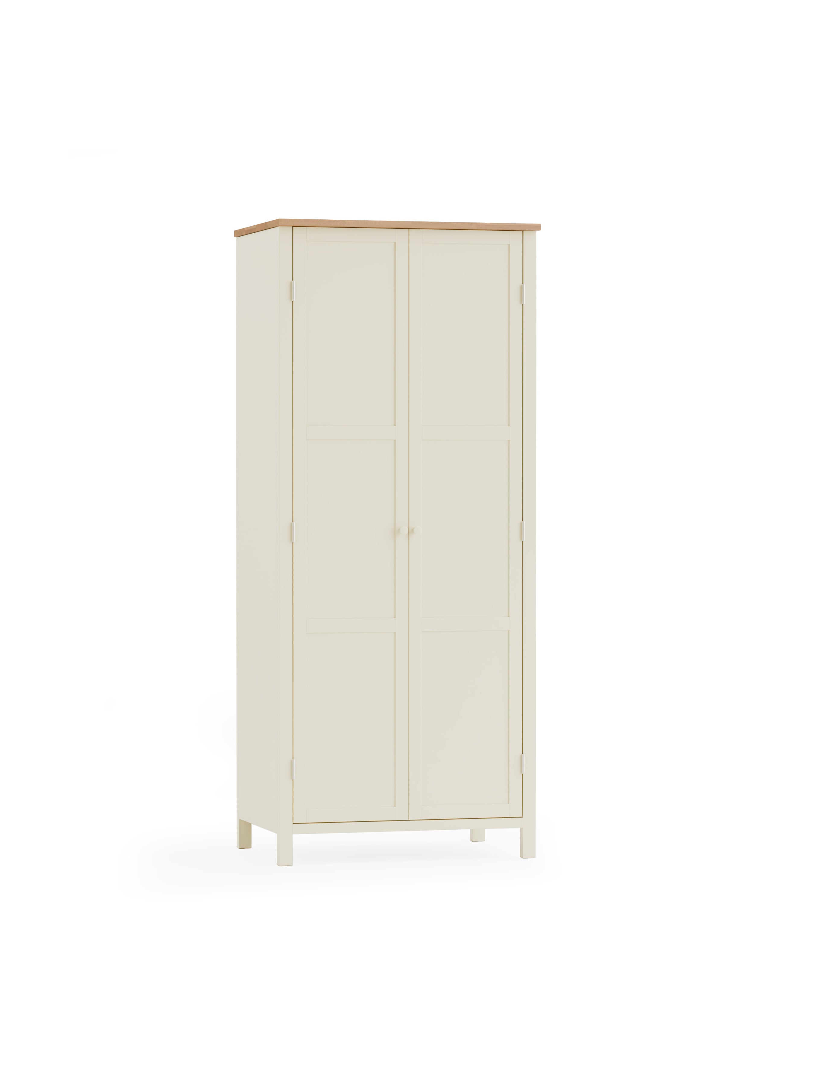 Coxmoor Wardrobe - Ivory and Oak – Julian Bowen
