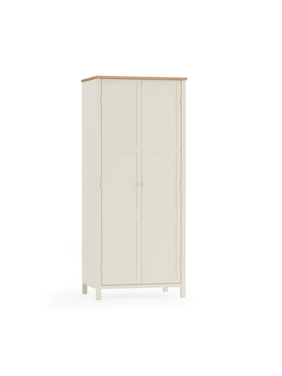 Coxmoor Wardrobe - Ivory and Oak – Julian Bowen