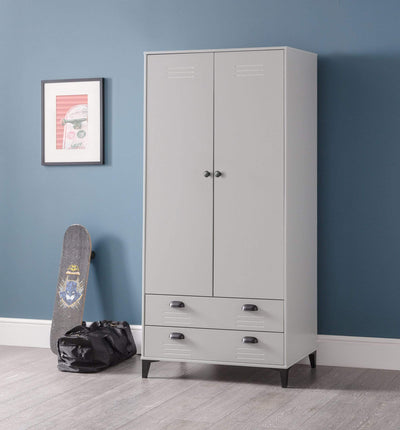 Julian Bowen Wardrobe Lakers Locker 2 Door 2 Drawer Wardrobe Bed Kings