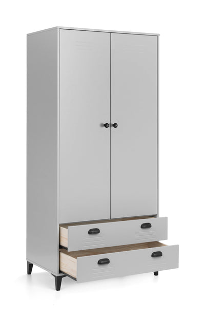 Julian Bowen Wardrobe Lakers Locker 2 Door 2 Drawer Wardrobe Bed Kings