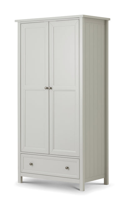 Maine 2 Door Combination Wardrobe - Dove Grey – Julian Bowen
