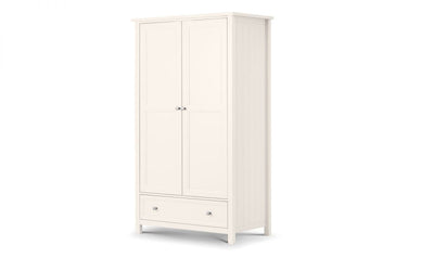 Maine 2 Door Combination Wardrobe - Surf White – Julian Bowen