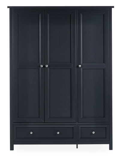 Maine 3 Door Combination Wardrobe - Anthracite – Julian Bowen, view 3