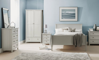 Maine 3 Door Combination Wardrobe - Dove Grey – Julian Bowen, view 3