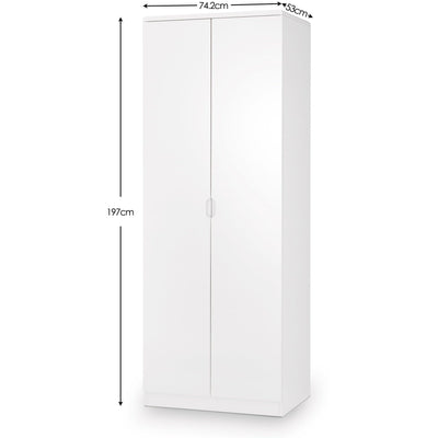 Manhattan 2 Door Wardrobe – Julian Bowen, view 3