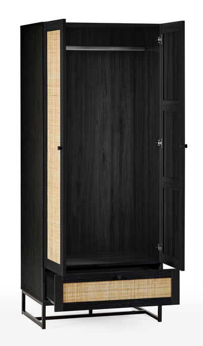 Padstow Wardrobe - Black – Julian Bowen, view 3
