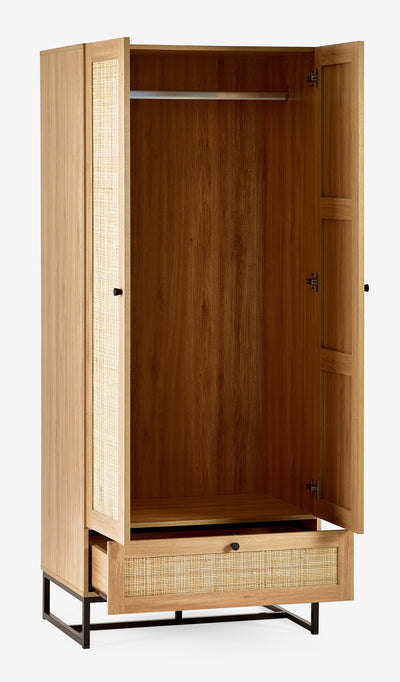 Padstow Wardrobe - Oak – Julian Bowen, view 3