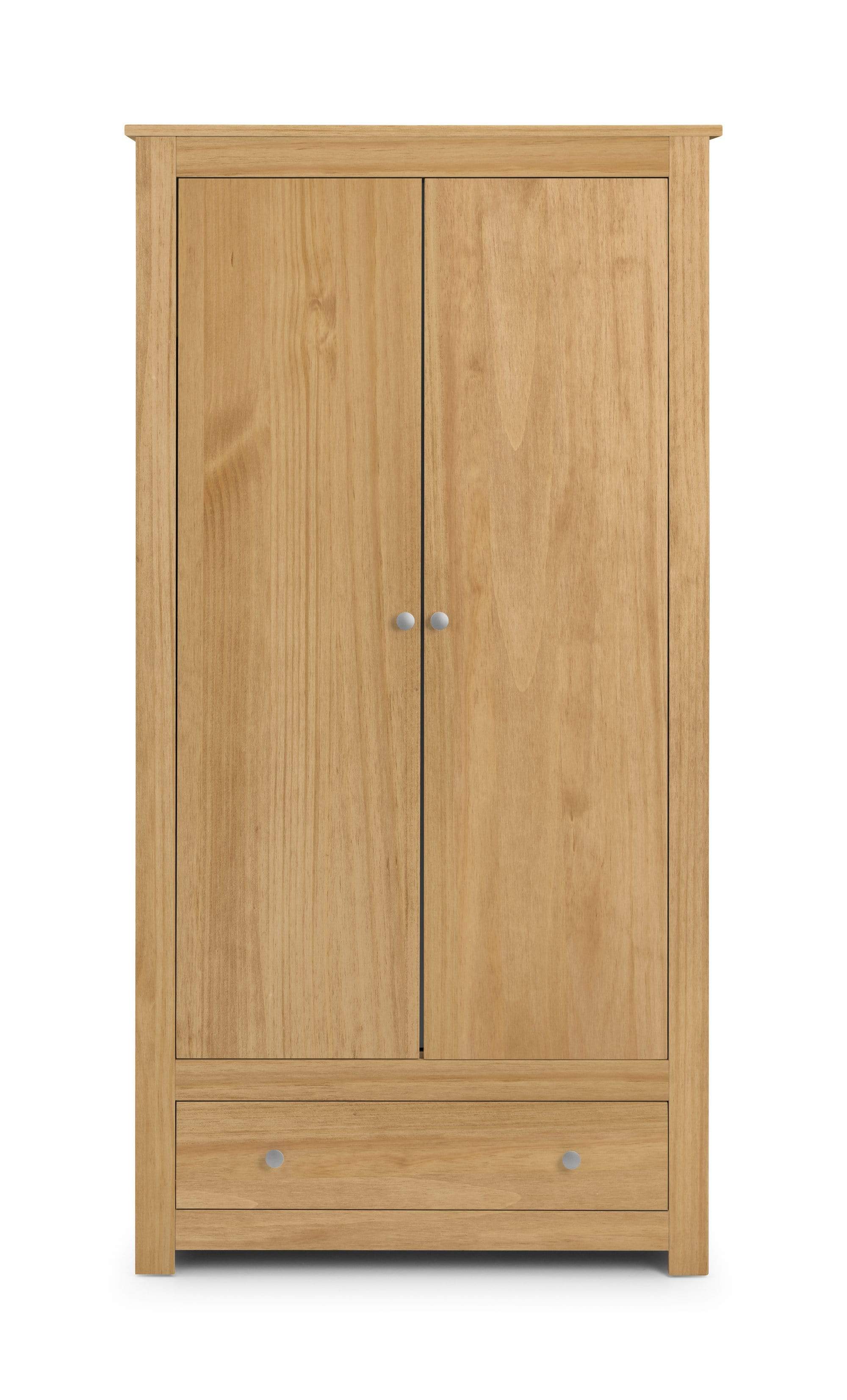 Julian Bowen Wardrobe Radley Wardrobe - Waxed Pine Bed Kings