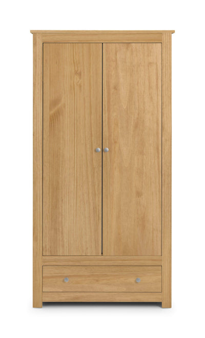Julian Bowen Wardrobe Radley Wardrobe - Waxed Pine Bed Kings