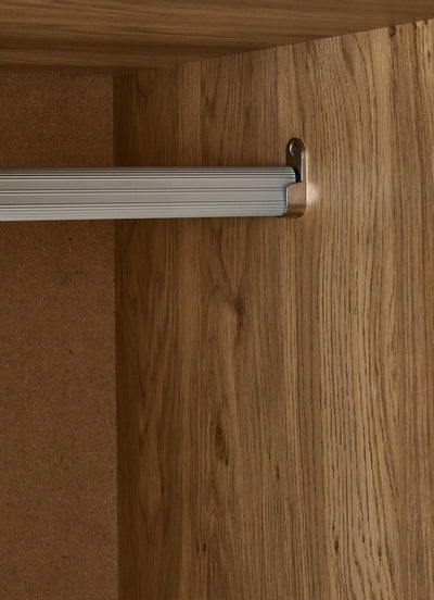 Sydney 2 Door Wardrobe - Rattan Effect – Julian Bowen, view 5