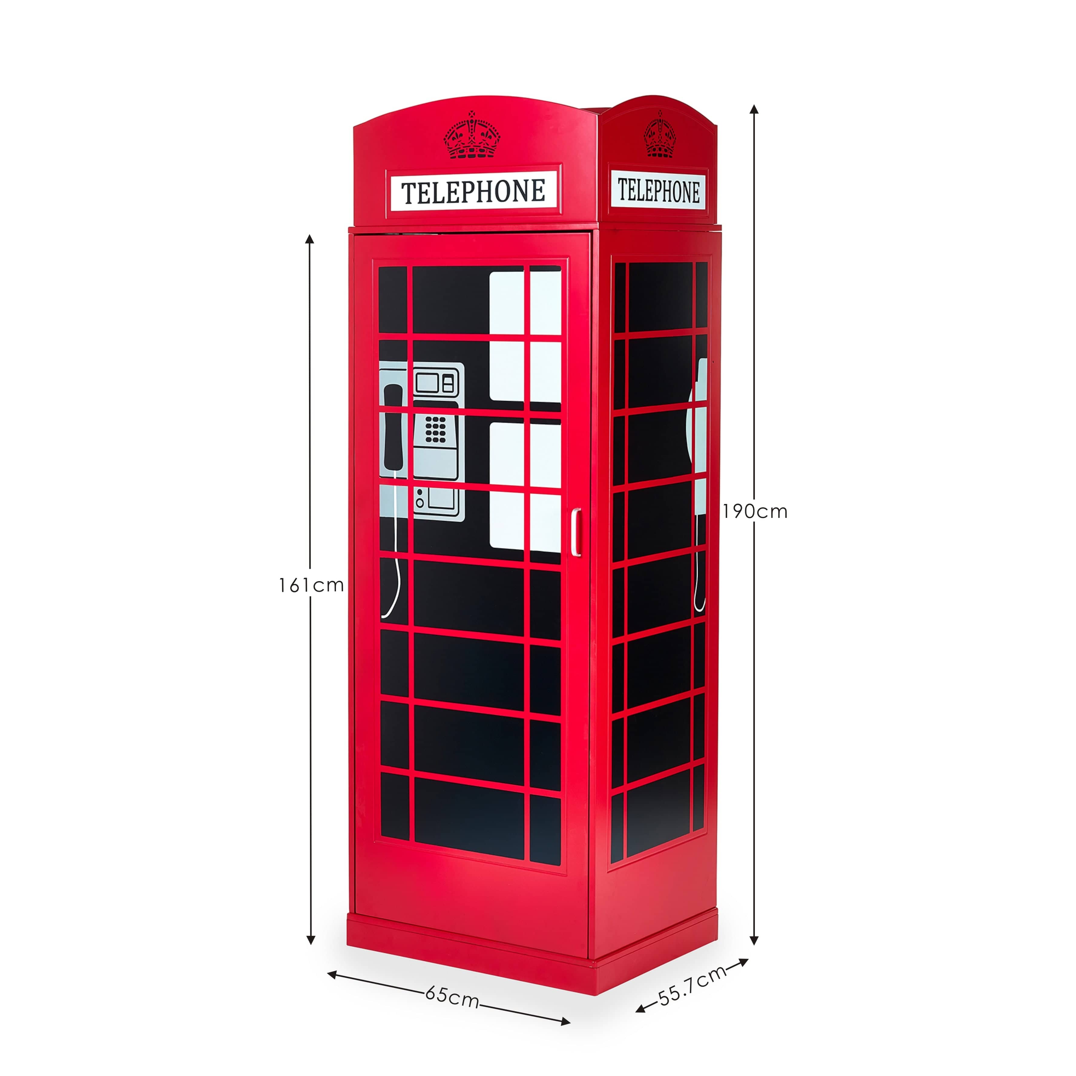 Telephone Box Wardrobe – Julian Bowen, view 13